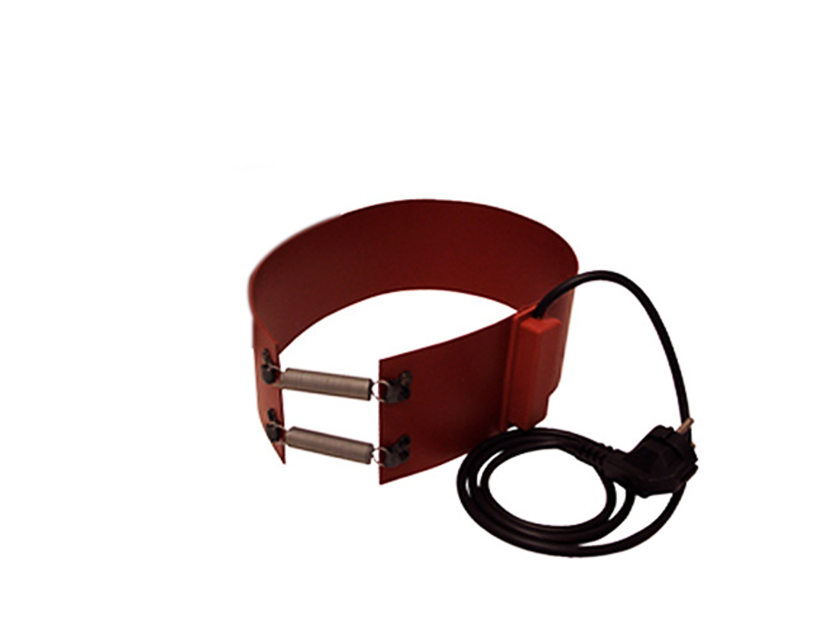 Ceinture chauffante pour bouteille de gaz fermeture ressort