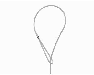 Kit cable ZIPCLIP 1M embout boucle S + galets 50kg - sachet 10 pieces