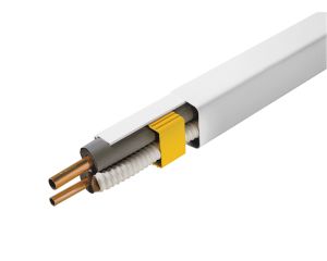 GOULBC-03BP Goulotte blanc pur 25x25mm - 2ml / 32 par boite