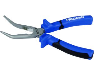 Pince 1/2 ronde becs longs, coudés 45°, 200 mm