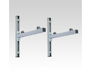 Support galva 800x520mm + amortisseurs charge maxi 120 kg