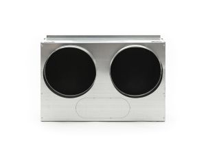 Plénum reprise 500x400 arr/lat 3x200 avec 2 piquages arrière fixés