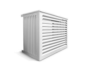 HCCE-WL-V1 Cache-clim ALU BLANC RAL9010 taille L