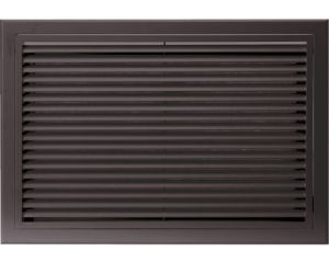 Grille de reprise ailettes droites 500x400 noire