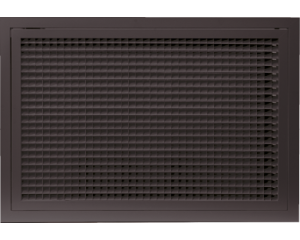 Grille de reprise quadrillage incliné 600x400 noire