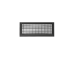 Grille soufflage double déflexion 800x200 noire