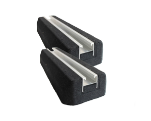 Support au sol caoutchouc 560x130x60mm / la paire