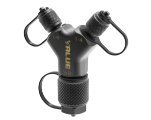 Rapide Y TF-VRF1030 3/8-1/4-1/4 raccord d'évacuation rapide