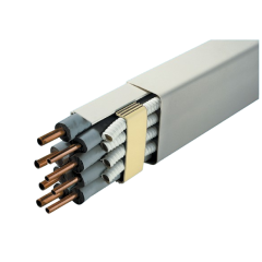 GOULBC-14BP Goulotte blanc pur 140x90mm avec film protection - 2ml / 4 par boite