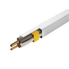 GOULBC-03BP Goulotte blanc pur 25x25mm - 2ml / 32 par boite