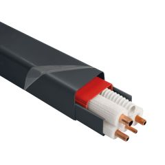 GOULBC-08G Goulotte gris anthracite 80x60mm avec film protection - 2ml / 8 par c