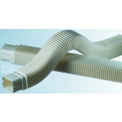 GOULGF-08 Flexible sortie de mur ivoire 80x60x590mm / 4 par boite