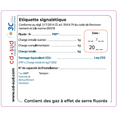 Plaque de 25 étiquettes signalétiques