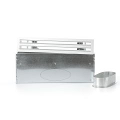 Pack grille + plénum à 2 fentes 1000 mm bord 22 mm - 2x160