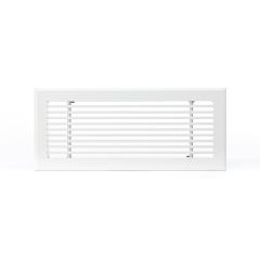 Grille soufflage linéaire 500x150 blanc mat