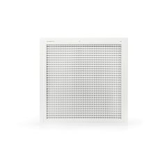 Grille de reprise quadrillage incliné 400x400 blanc mat
