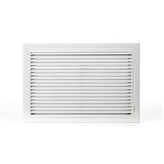 Grille de reprise ailettes droites 600x400 blanc mat