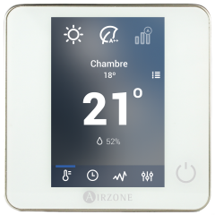 AZCE6BLUEZEROCB Thermostat BLUEFACE ZERO filaire blanc