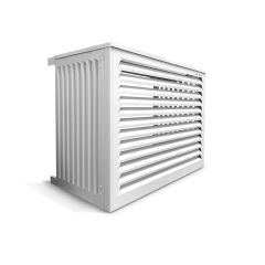 HCCE-WS-V1 Cache-clim ALU BLANC RAL9010 taille S