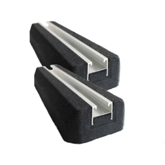 Support au sol caoutchouc 560x130x60mm / la paire