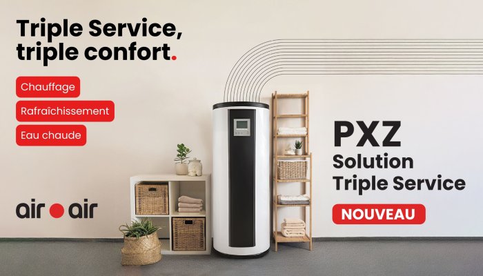 Nouveau PXZ Mitsubishi Electric : Solution triple service !
