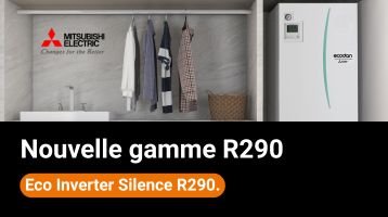 Nouvelle PAC Air/Eau Eco Inverter Silence R290 Mitsubishi Electric