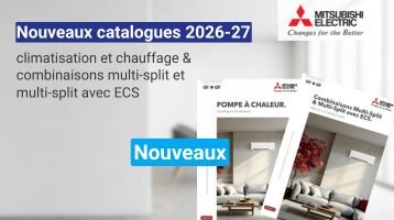 Nouveau catalogue air air Mitsubishi Electric 2026/27