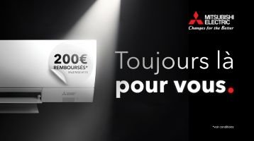 Mitsubishi Electric rembourse 200€ par ensemble monosplit AY-15 !