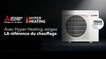 Offre Mitsubishi Electric : jusqu’à 1 500 € remboursés sur les solutions Hyper Heating