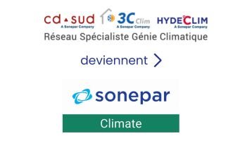 CD SUD x 3C CLIM x HYDECLIM deviennent SONEPAR CLIMATE