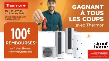 Opération Thermor : 100€ remboursés sur les ballons thermodynamiques