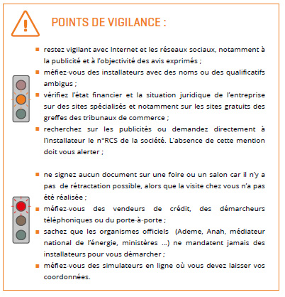 Points de vigilance - Etape 1