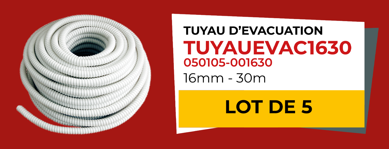 Tuyau d'évacuation lot de 5